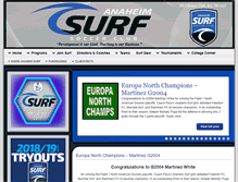 Tablet Screenshot of anaheimsurf.com